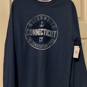 Navy Blue Long Sleeve Tee